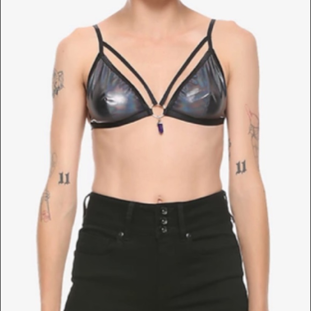 Black Crystal Bralette Hot Topic